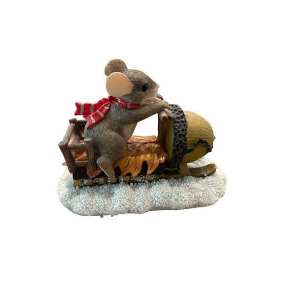 Fitz and Floyd Charming Tails - Maxines Snow Mobile Ride-Naled-Dean Griff 87/612 - Picture 3 of 10